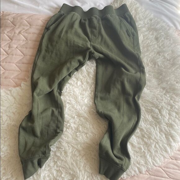 Green Relaxed Fit Joggers with Elastic Waistband - Picture 1 of 3